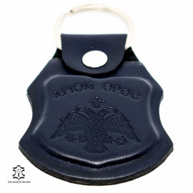 Mount Athos - Leather keyring