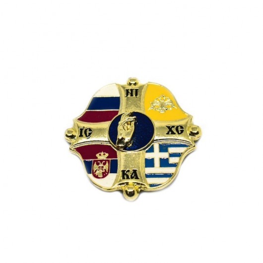 Badge - 4 flags